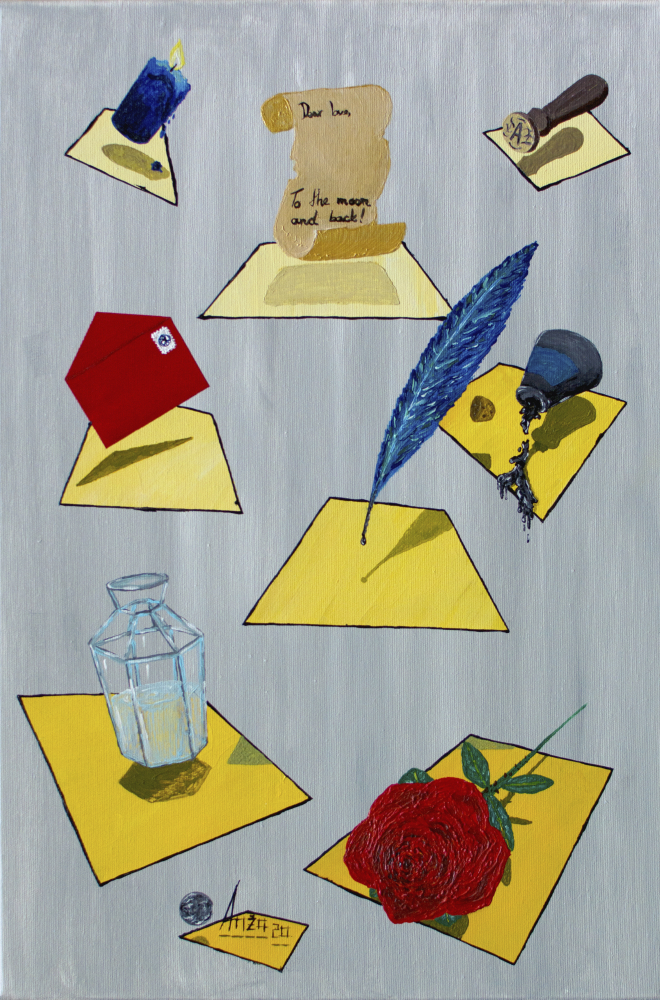 love letter art painting