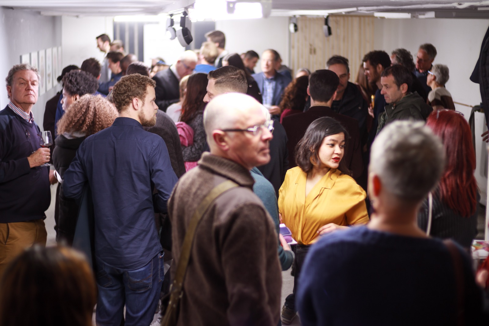 Crowded opening of our first exhibition