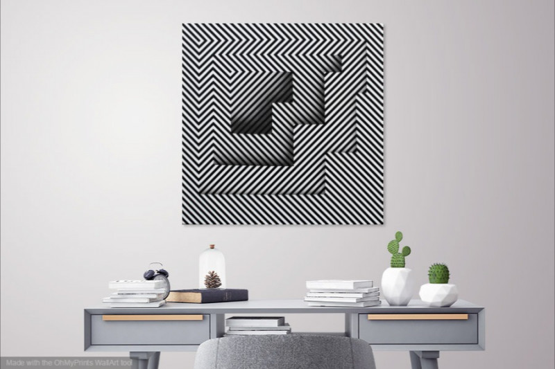 illusion painting for contemporary interior
