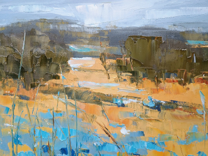 Blue eyed meadow - detail