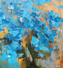 Blue eyed meadow - detail