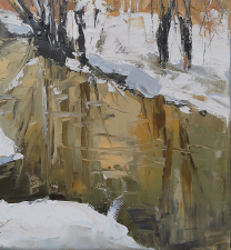 Golden hues winter by Emilia Milcheva - detail