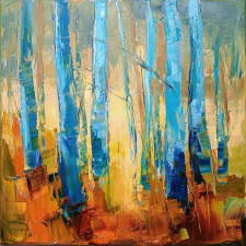 Turquoise & Gold by Emilia Milcheva - full artwork