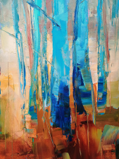 Turquoise & Gold by Emilia Milcheva - detail